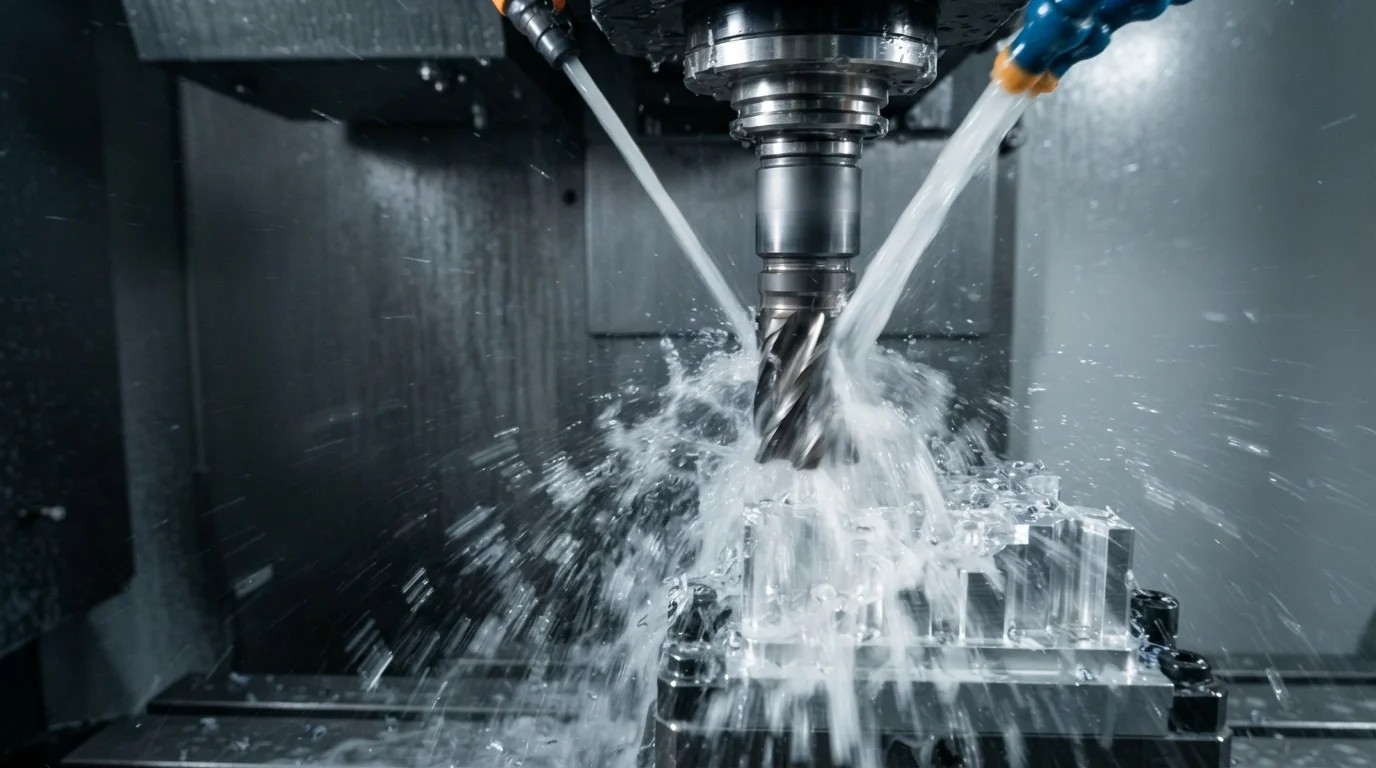 Coolant spraying high speed cutter