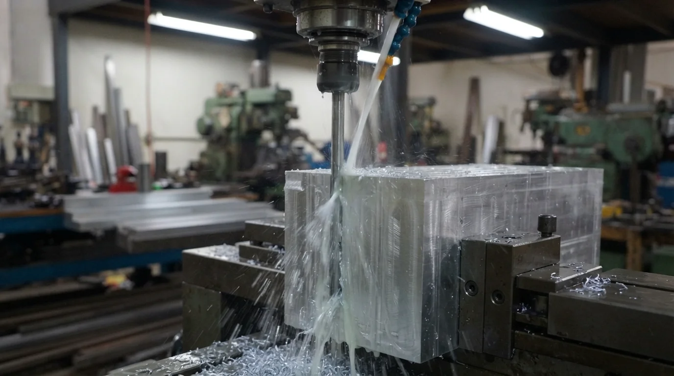 Drilling deep mold waterlines