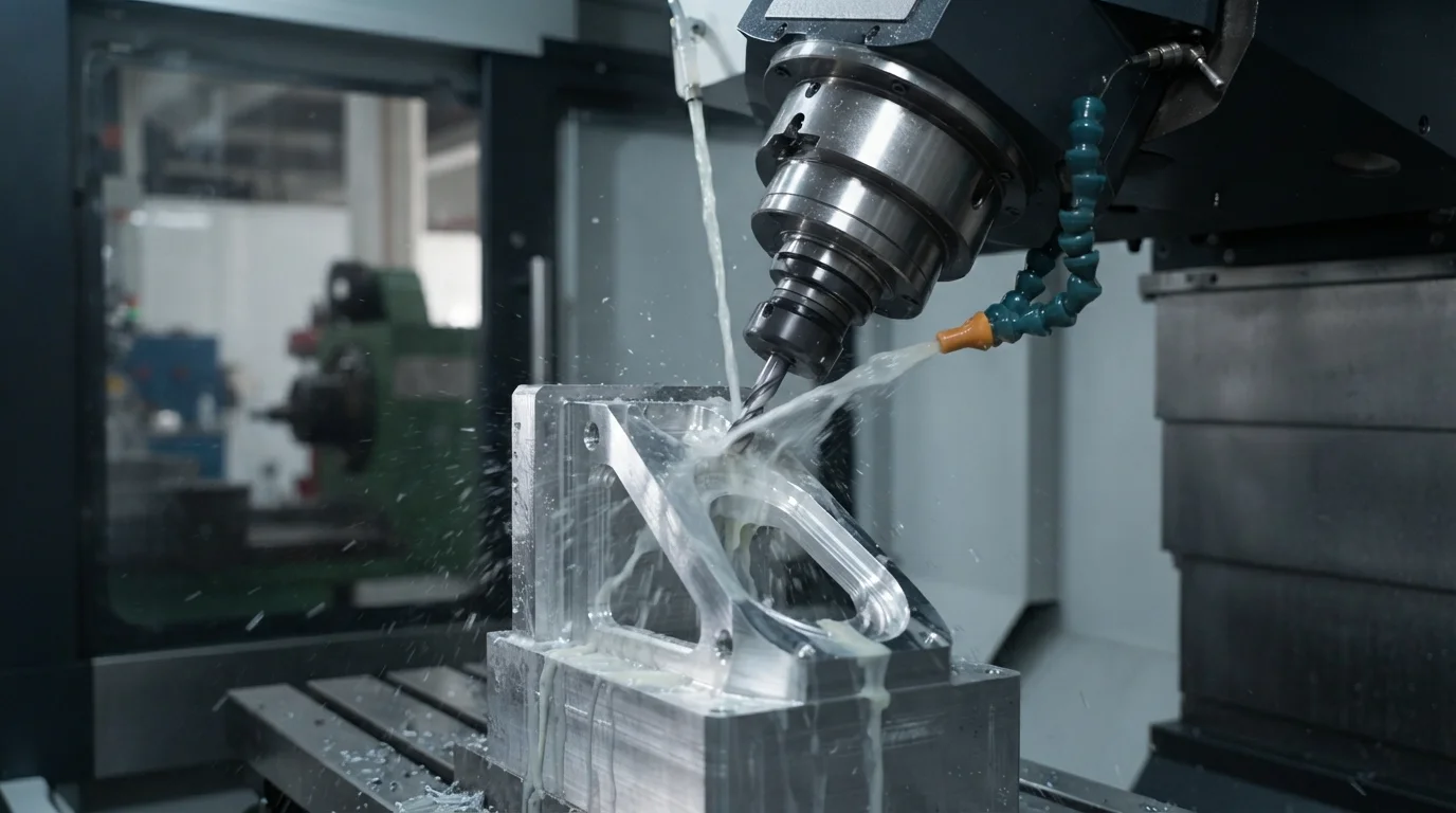 Five axis milling complex bracket