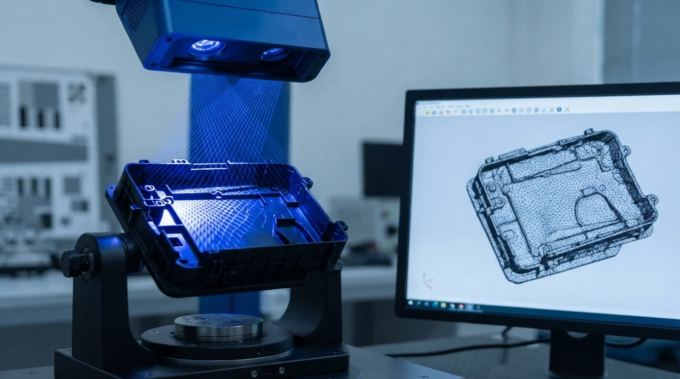 High precision laser mesh scan