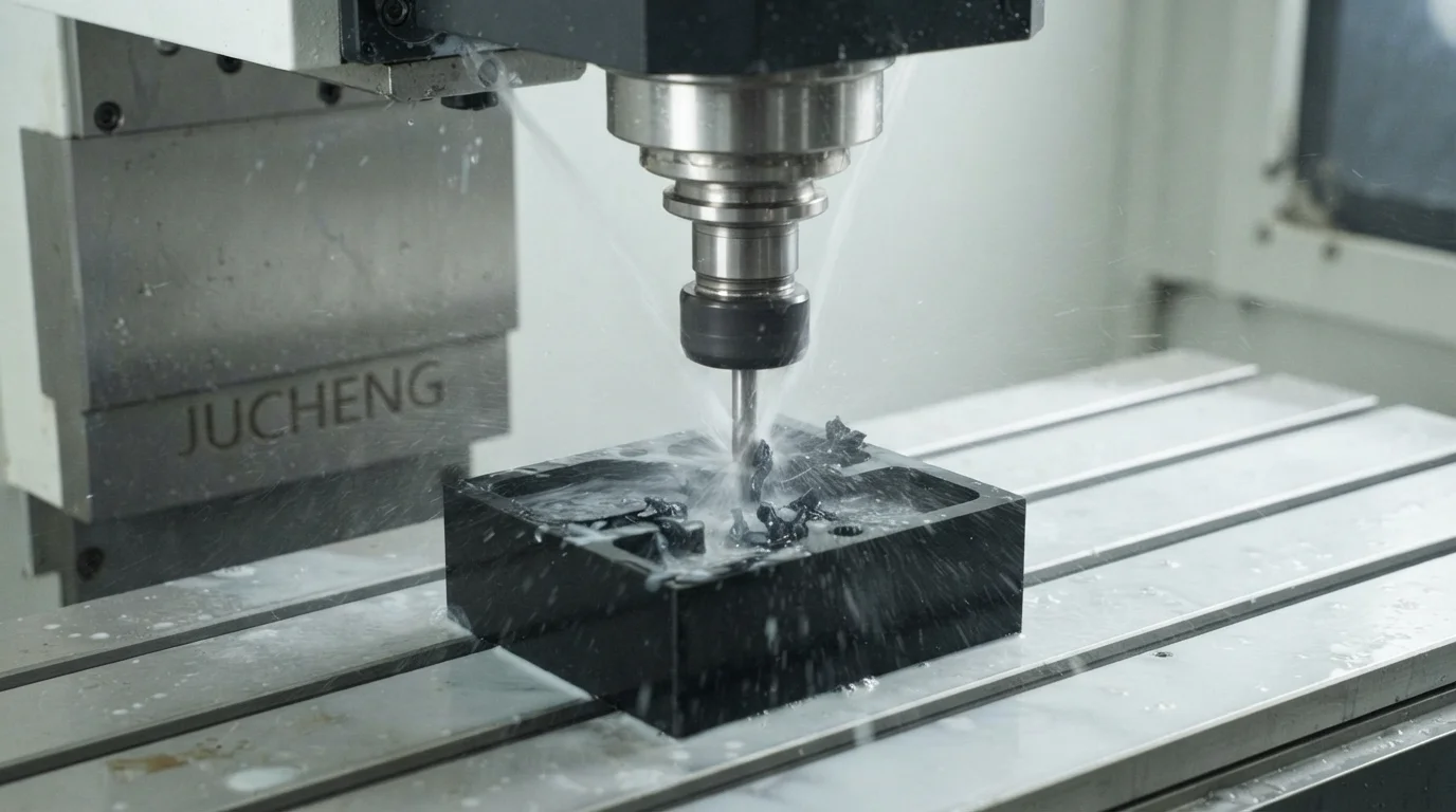 High speed spindle milling Delrin