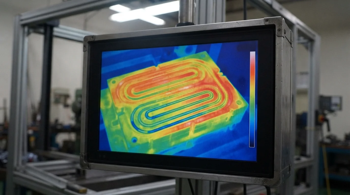 Infrared thermal mold scan