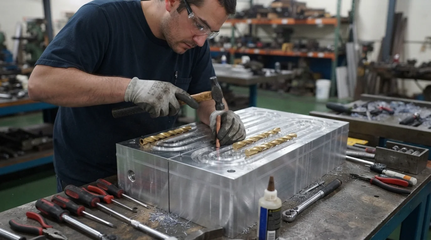 Installing copper thermal pins