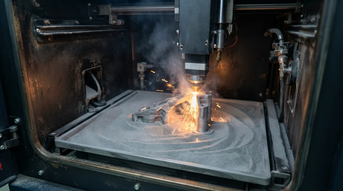Laser melting titanium powder