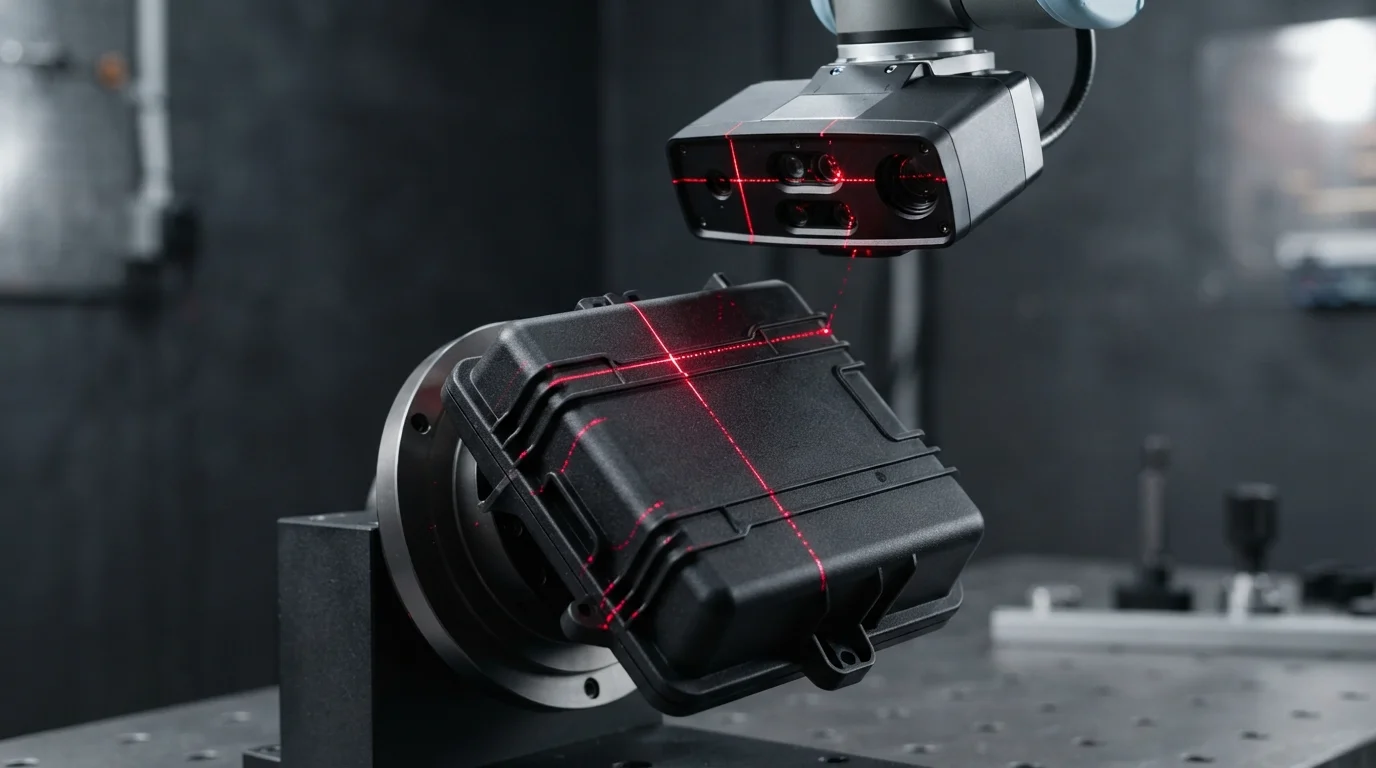 Laser scanning plastic case