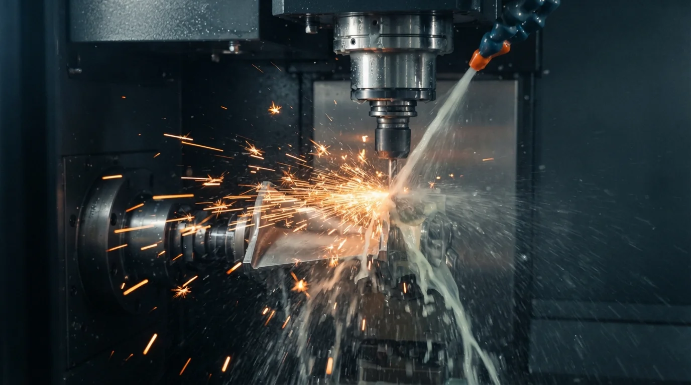 Machining Inconel turbine blade