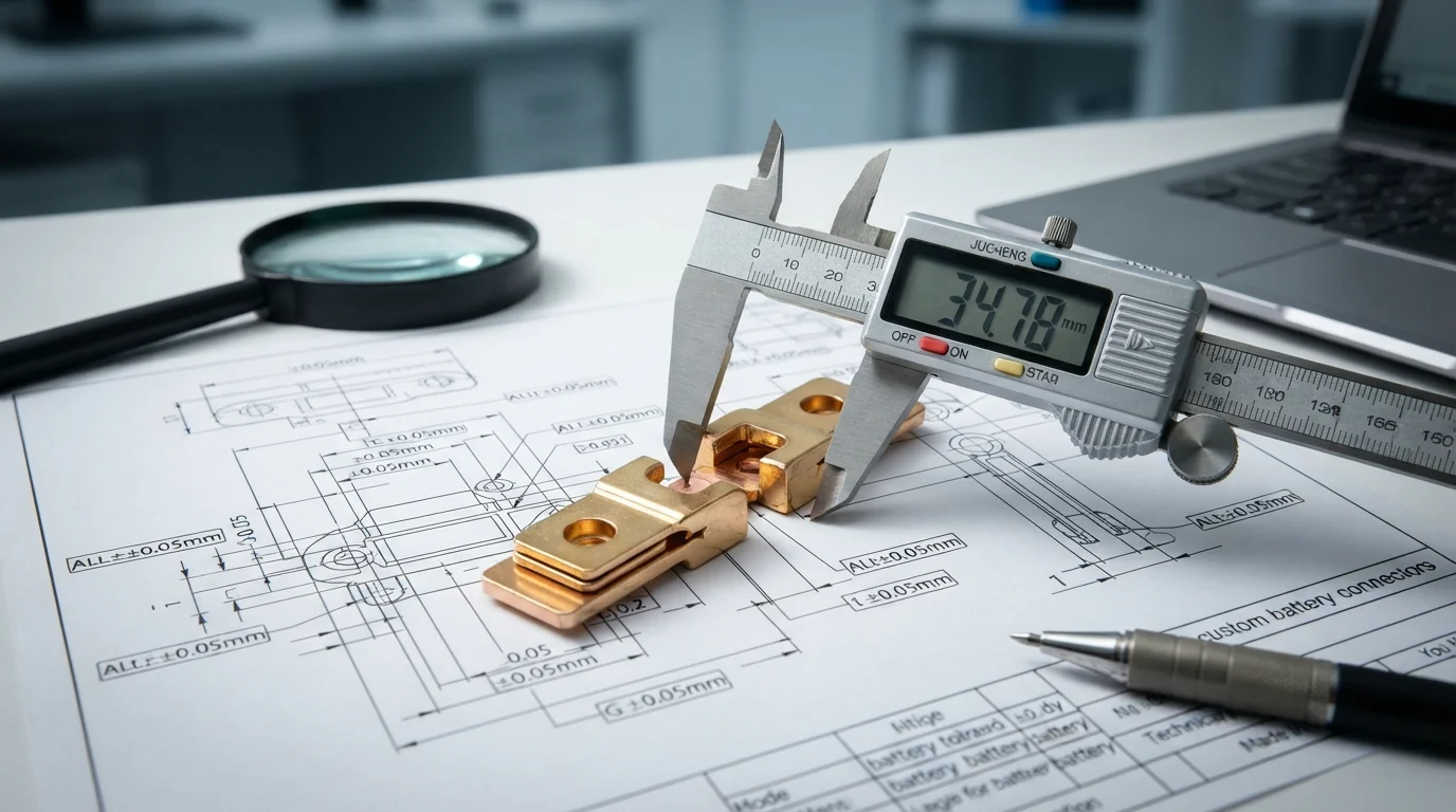 Measuring custom battery connectors