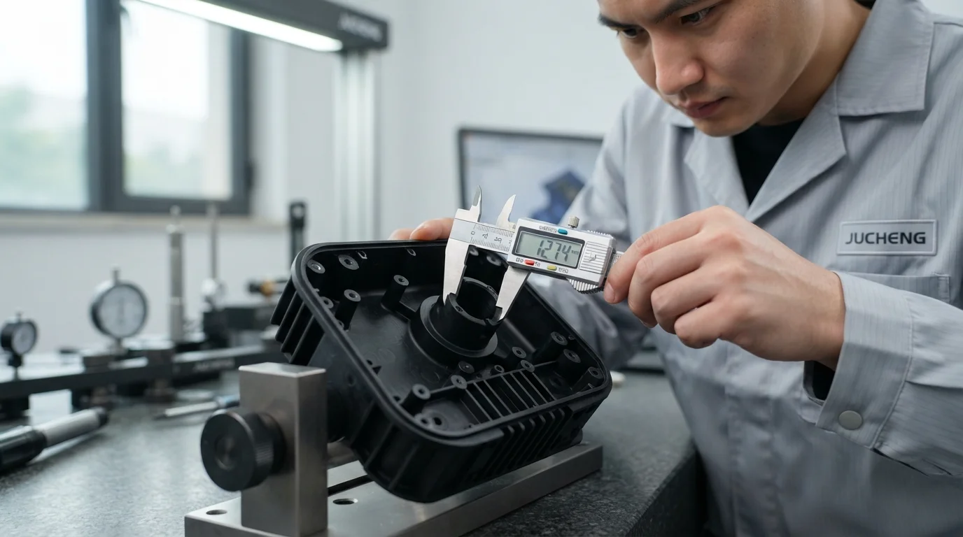 Measuring digital caliper dimensions