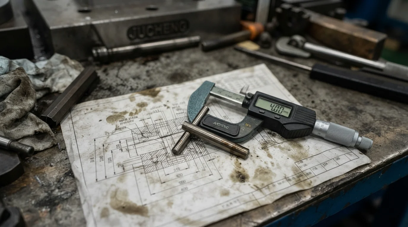 Measuring mold ejector pin