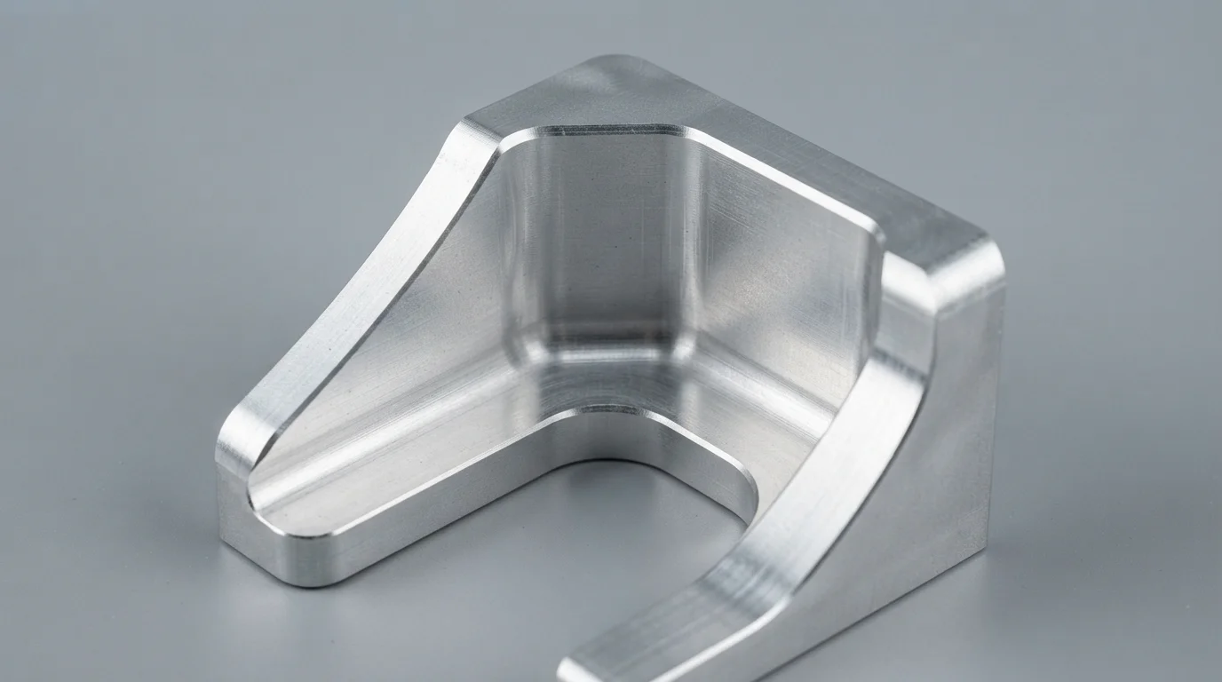 Milled bracket with standardized radii