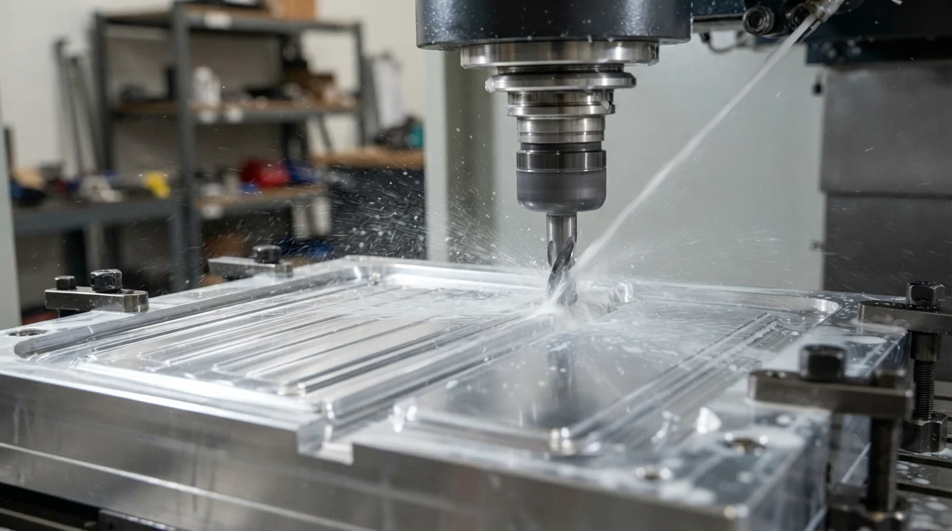 Milling edge gate on aluminum mold