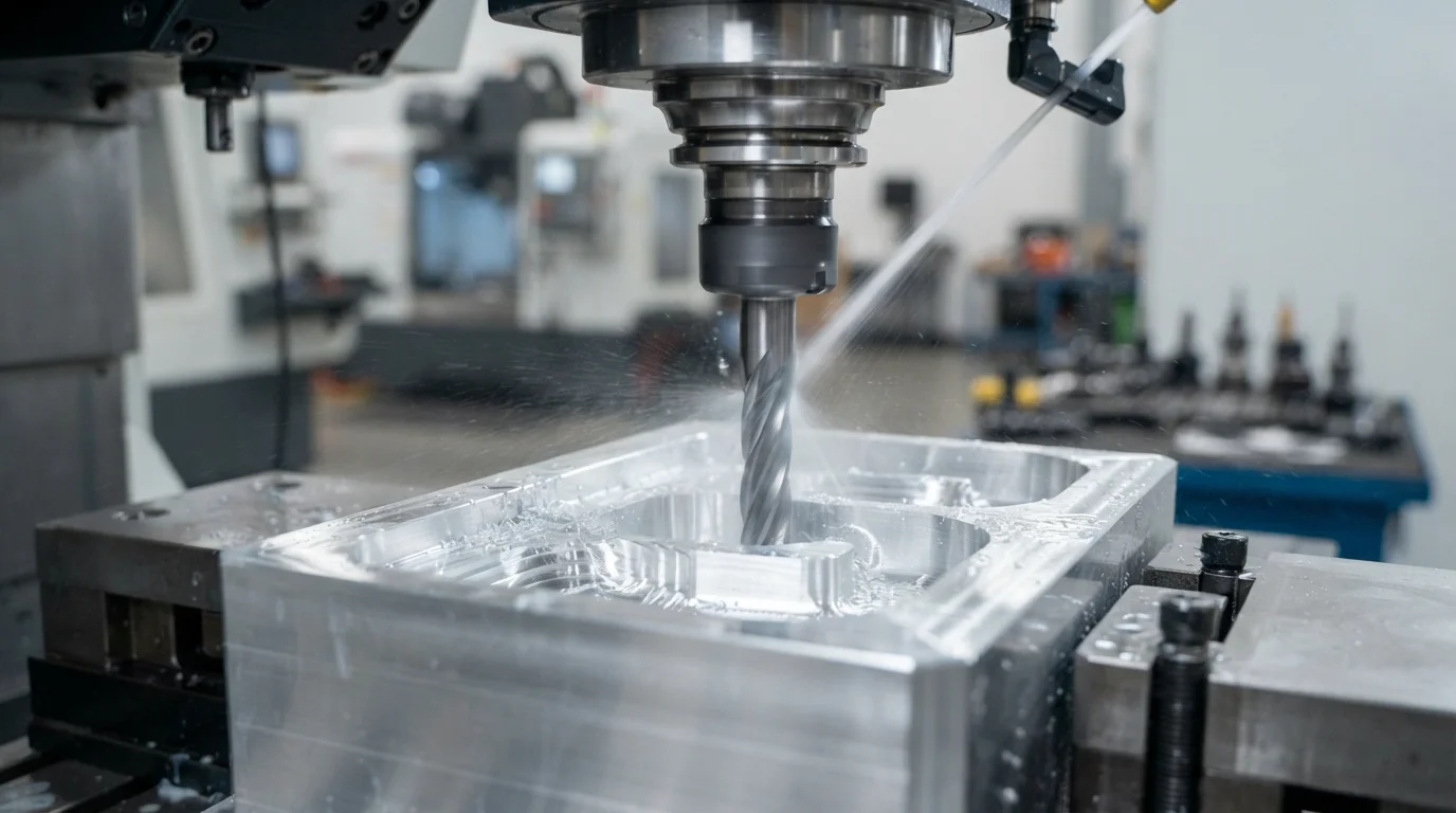 Milling insert pockets in mold