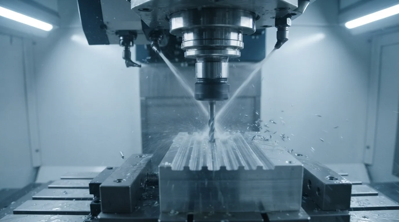 Milling rib slots in aluminum