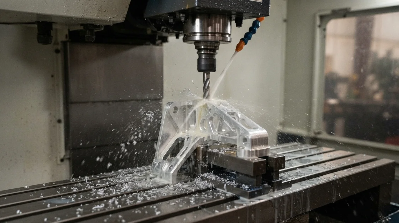 Milling structural aluminum bracket
