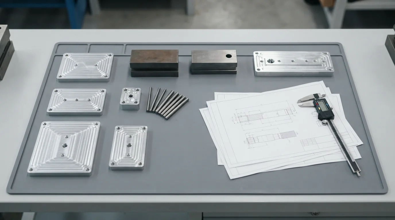 Milling table flat lay