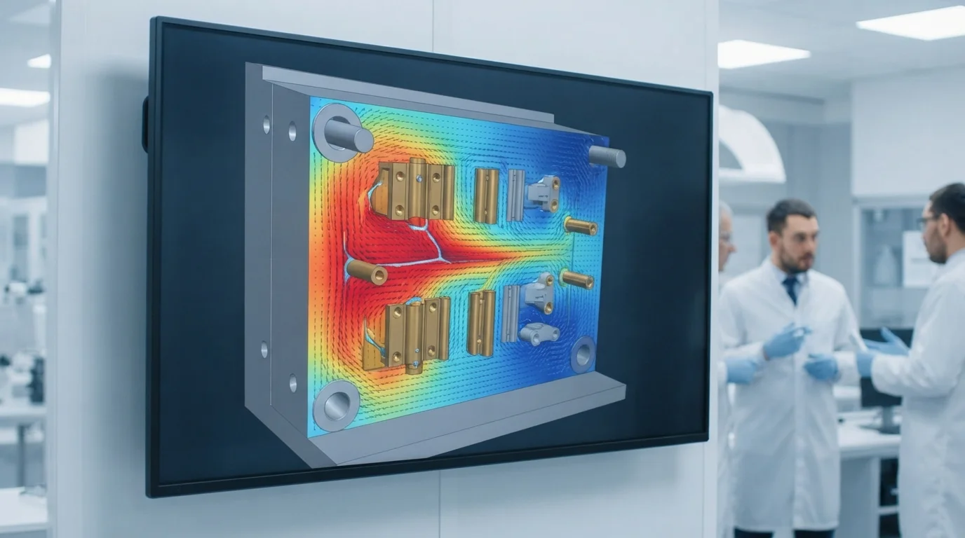 Mold flow diagnostic screen