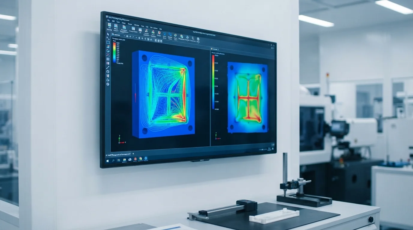 Mold flow diagnostic screen