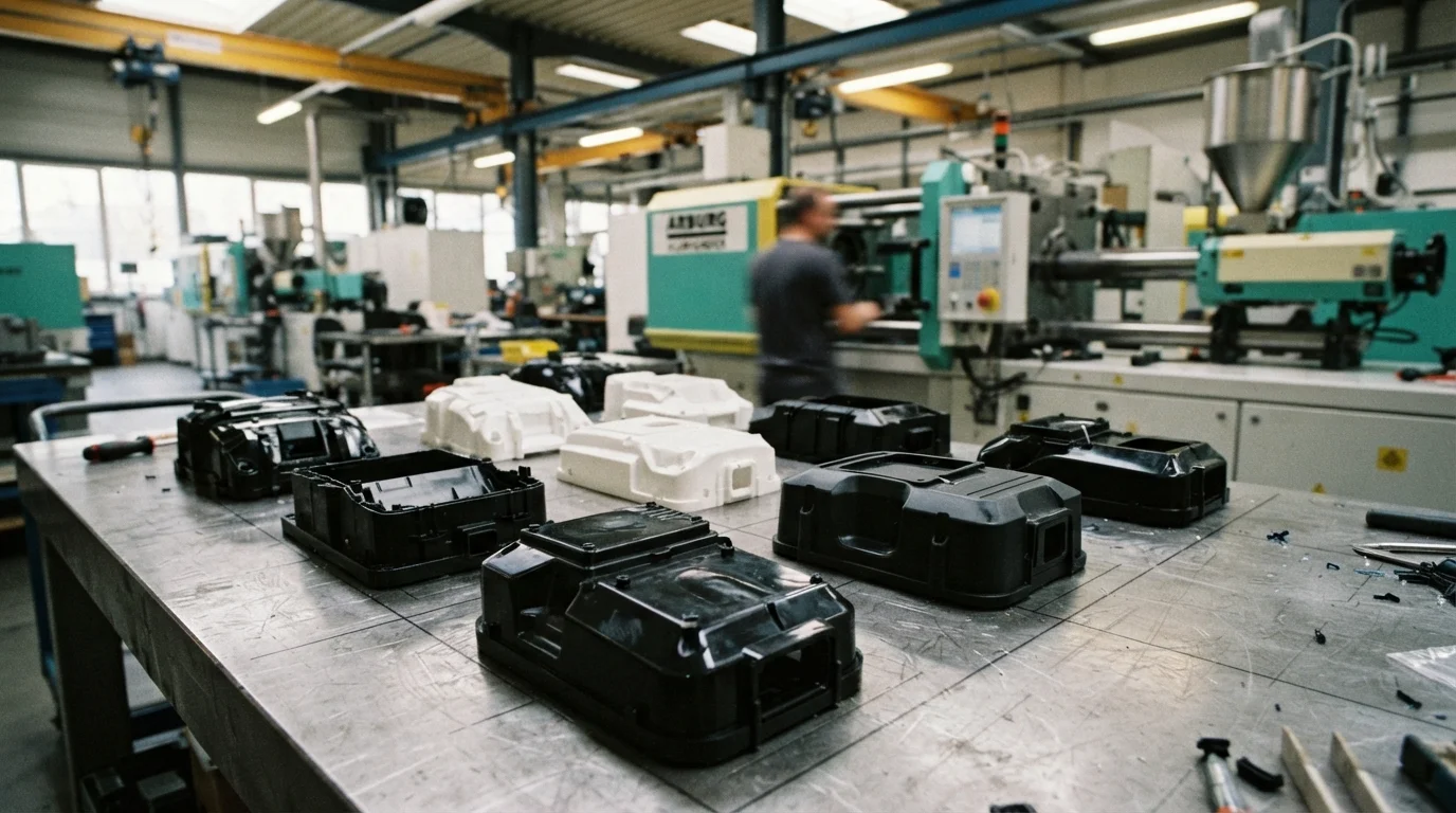 Molded plastic prototype shells