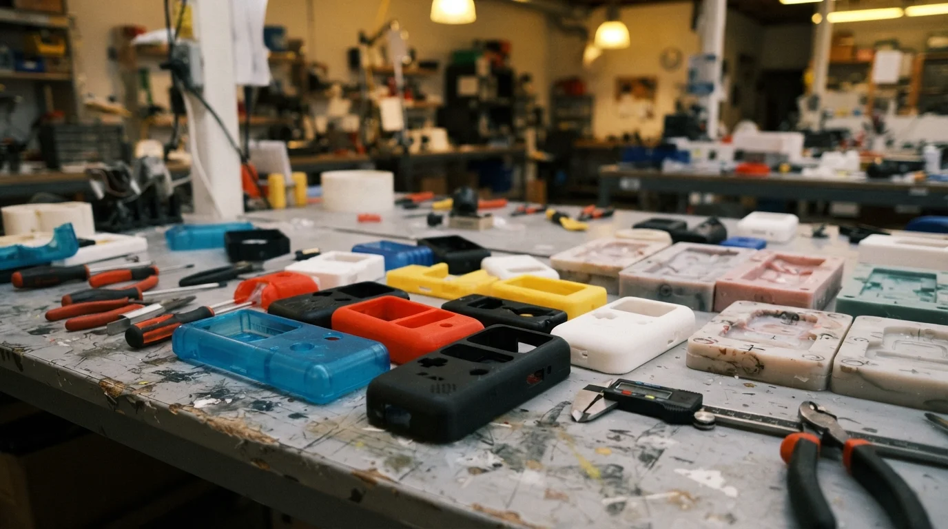 Molded plastic prototype shells