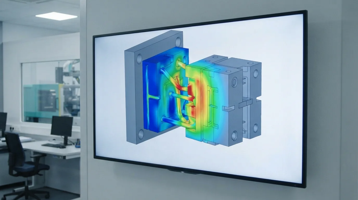 Molding cooling diagnostic screen