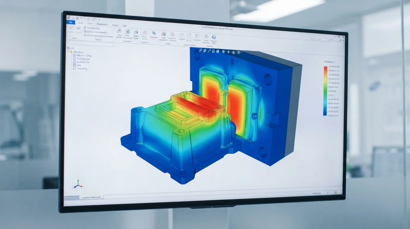 Molding cooling diagnostic screen