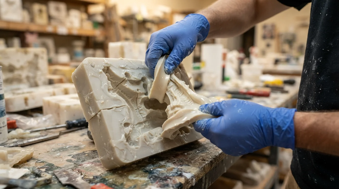 Peeling polyurethane from mold