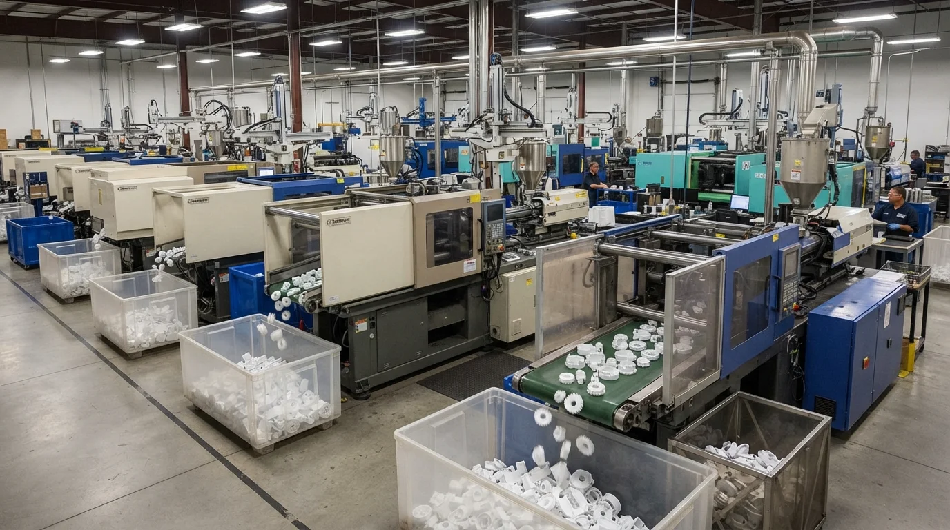 Precision molding press line