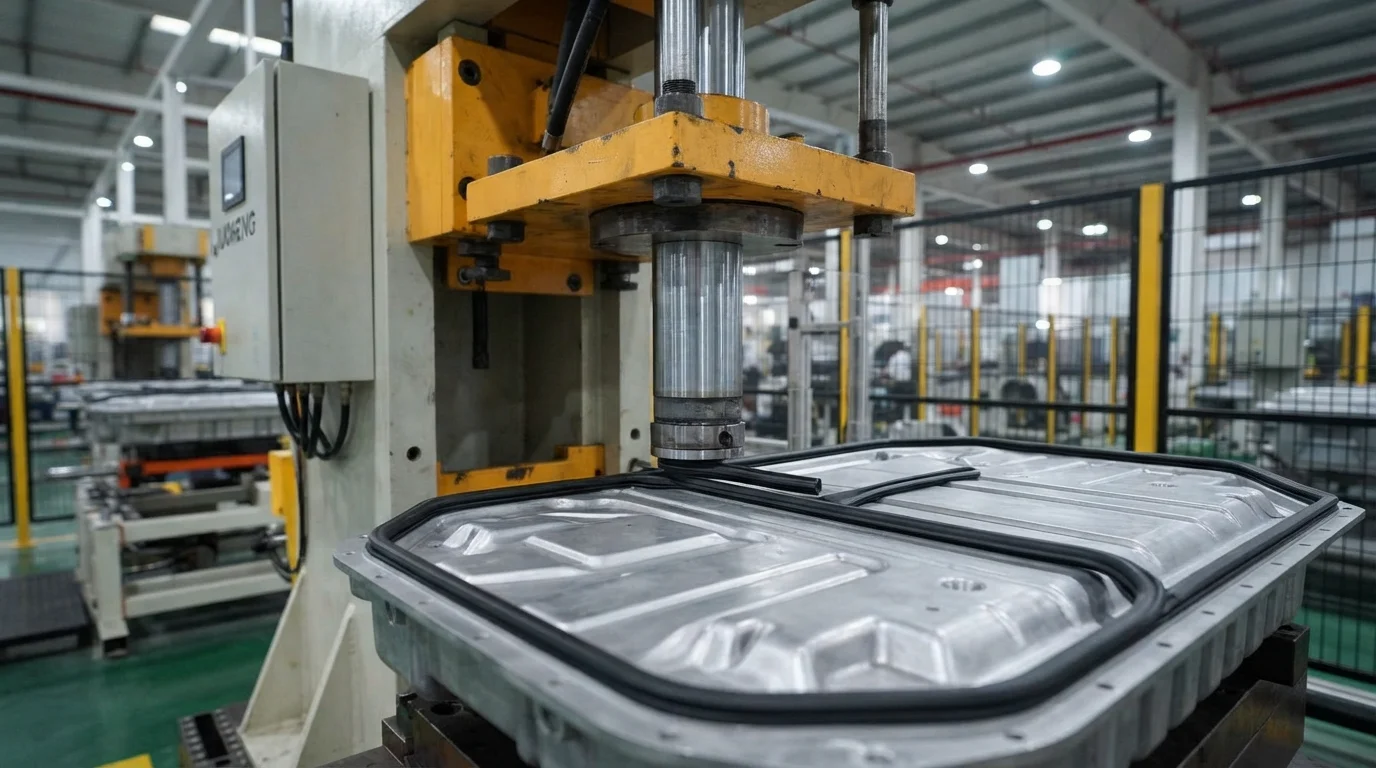 Pressing electric vehicle seal