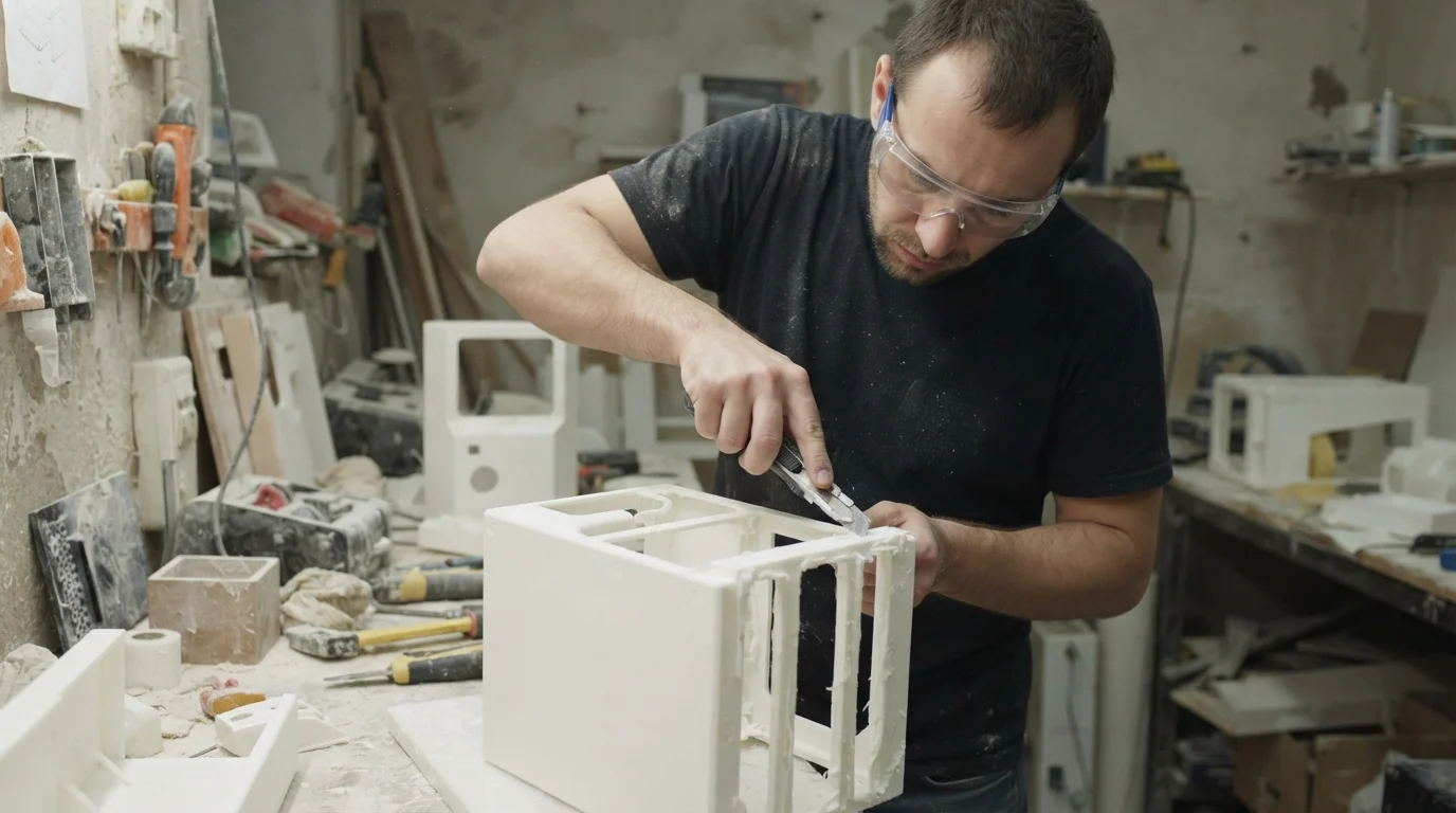 Scraping printed plastic support