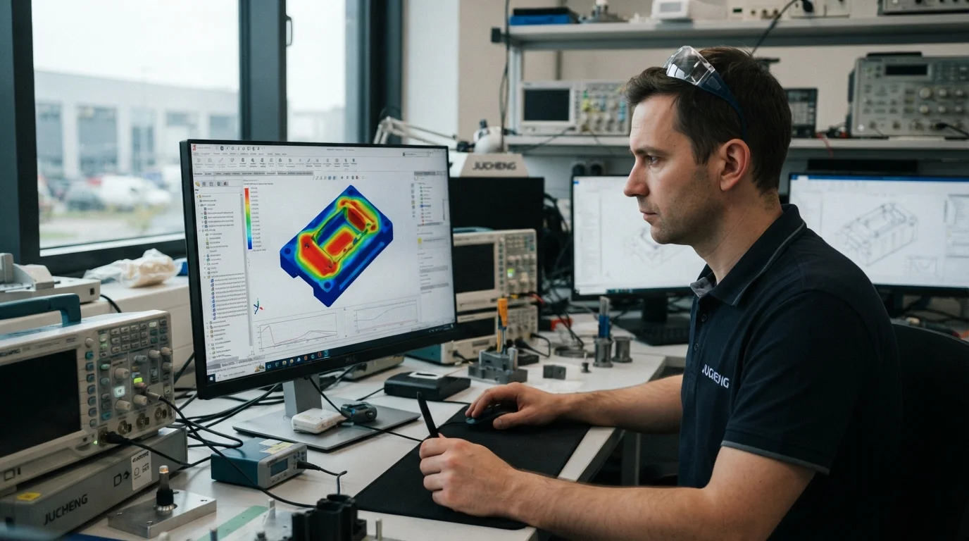 Simulating mold flow software