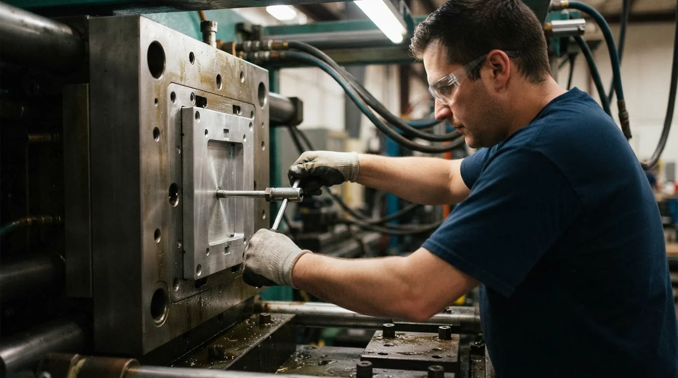 Swapping aluminum mold insert plates