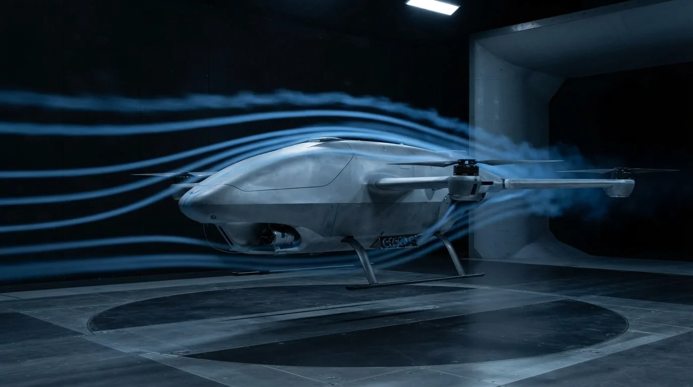 Technical inspector checking UAV