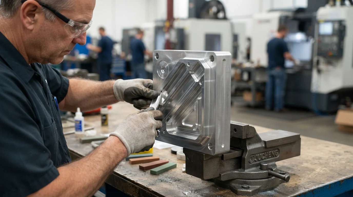 Toolmaker polishing mold core