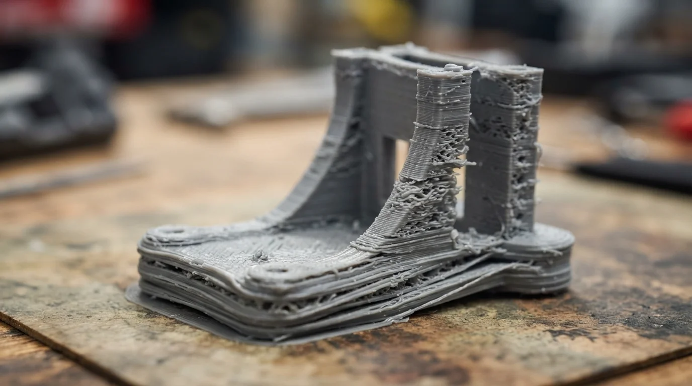 Warped FDM printed part