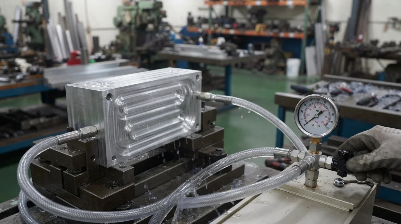Water flow pressure testing