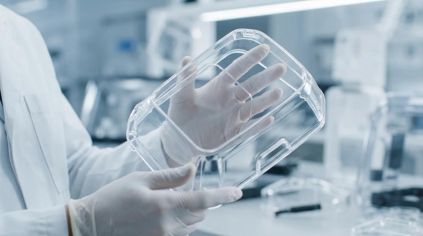 inspecting shattered polycarbonate component test