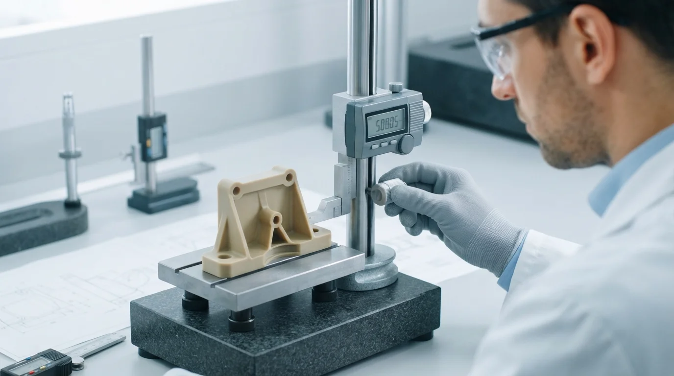 measuring peak component dimensions gauge