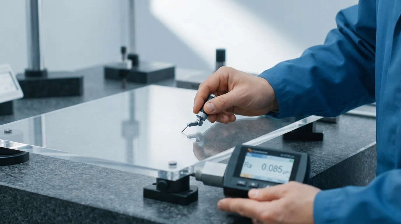 measuring surface roughness with profilometer