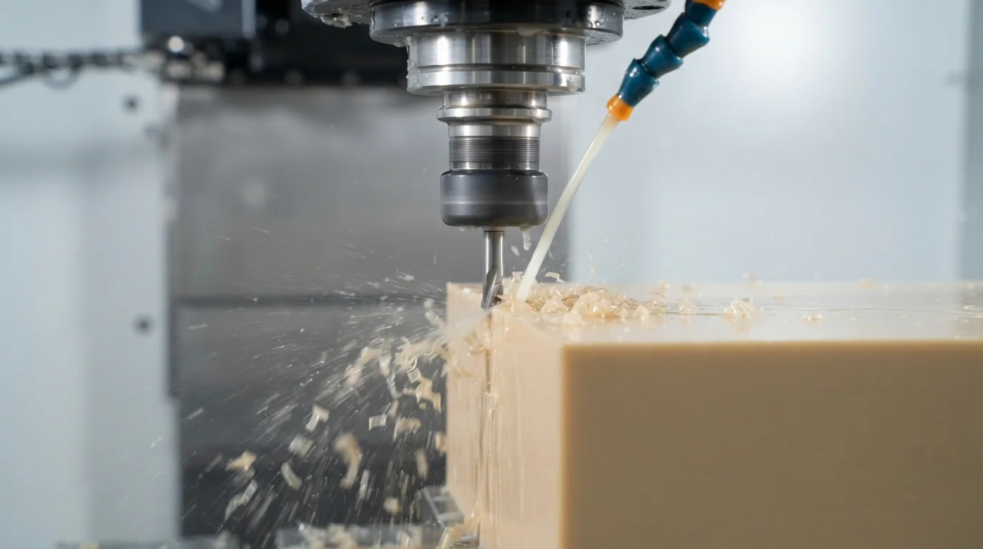milling expensive peek polymer block