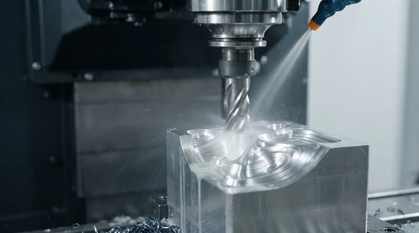 5-axis CNC sculpting titanium