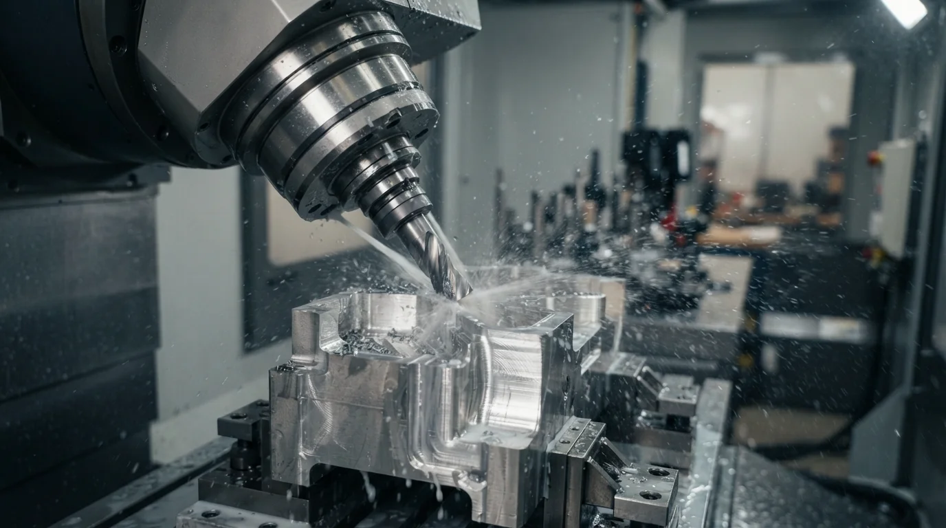 5-axis milling titanium fitting