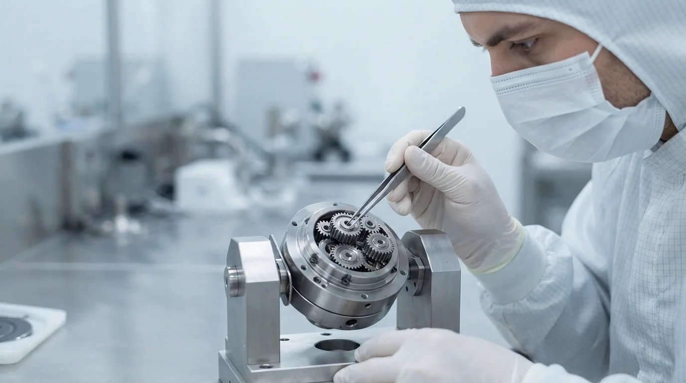 Aligning micro-planetary gears in fixture
