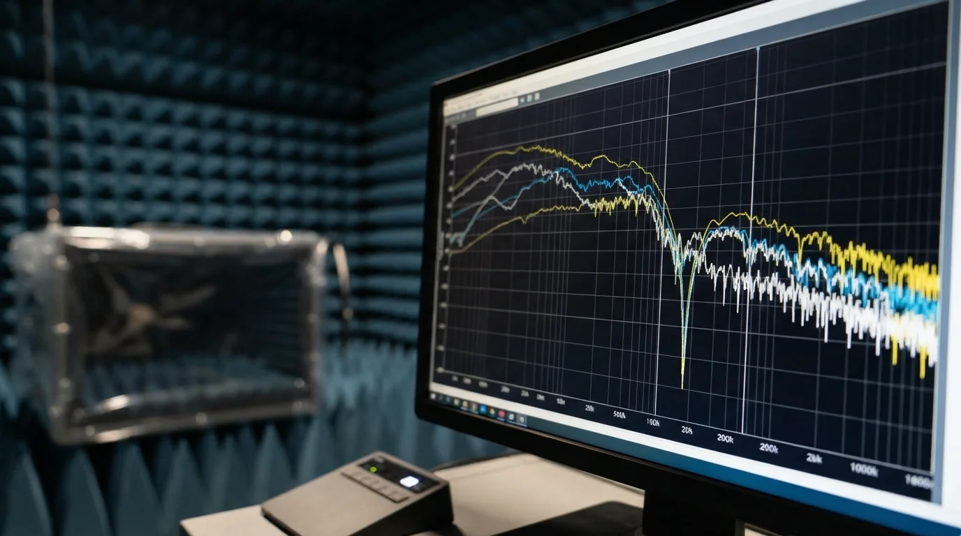 Anechoic room signal attenuation curves