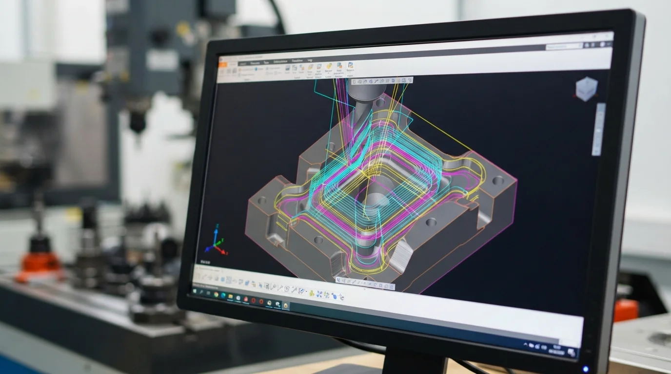 CAD tool path simulation screen
