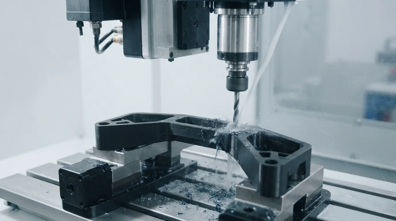 CNC machine secondary drilling