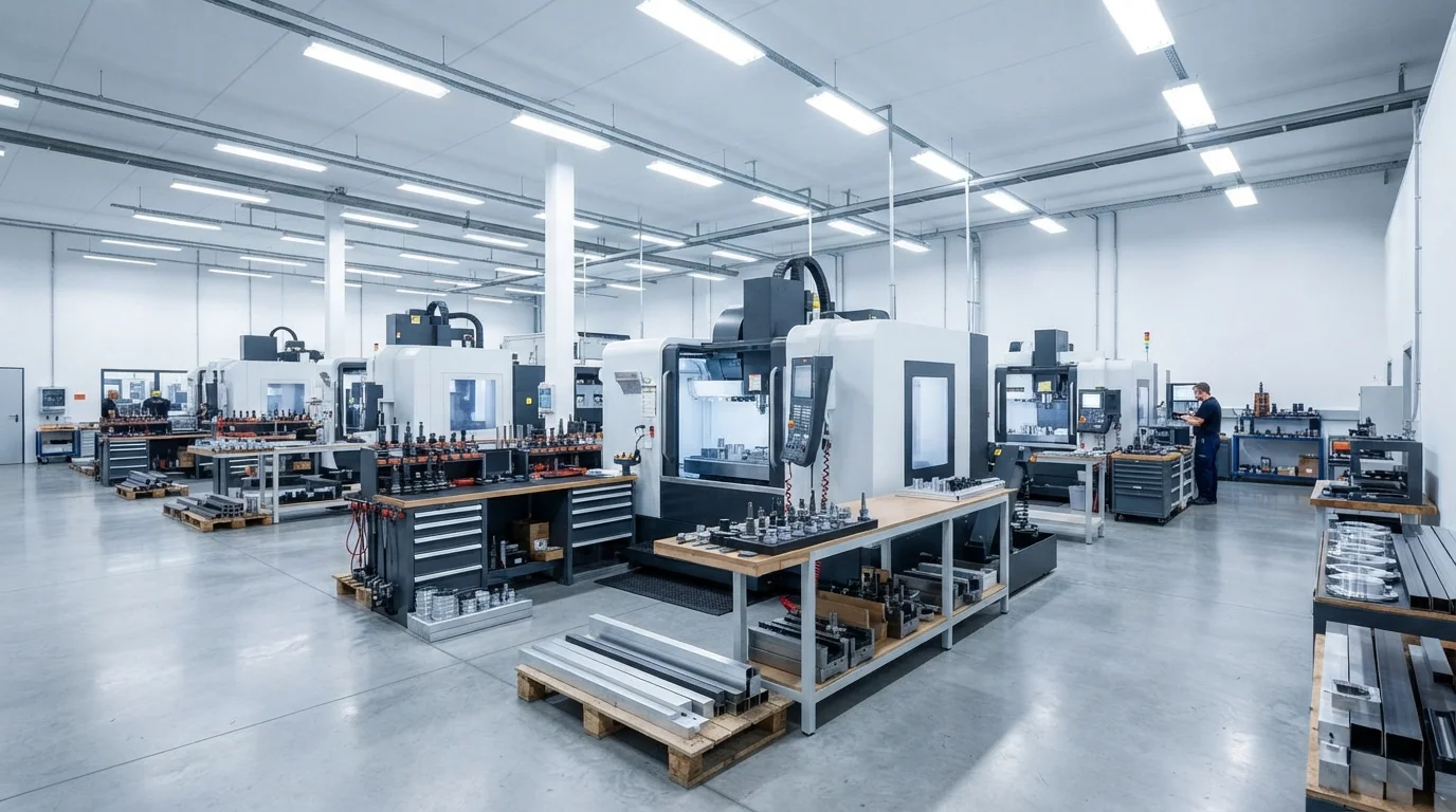 CNC machining center bay