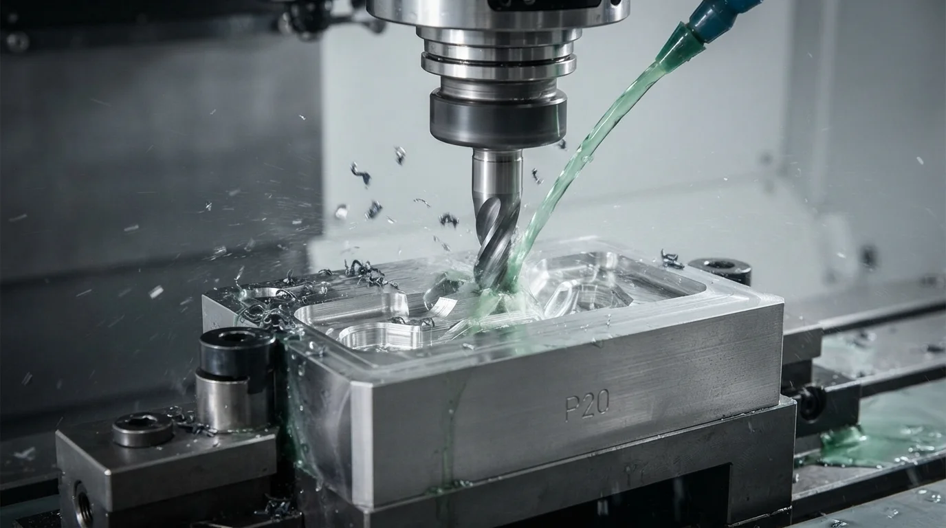 CNC milling P20 mold insert