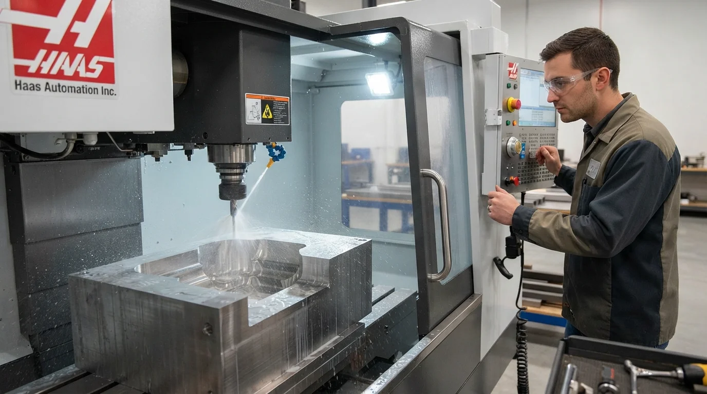 CNC milling P20 steel block