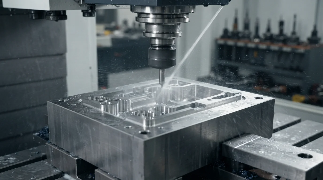 CNC milling P20 steel mold core for robot base