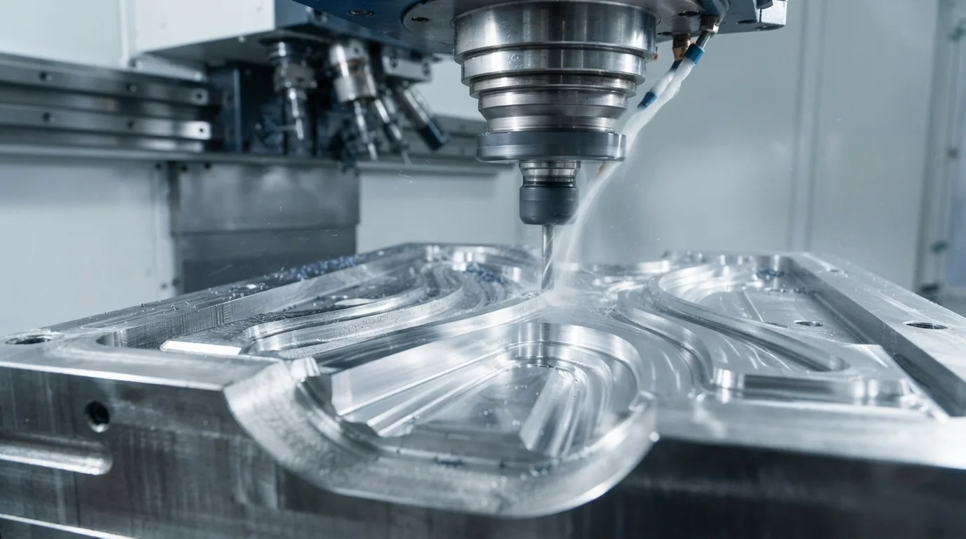 CNC milling bridge mold core